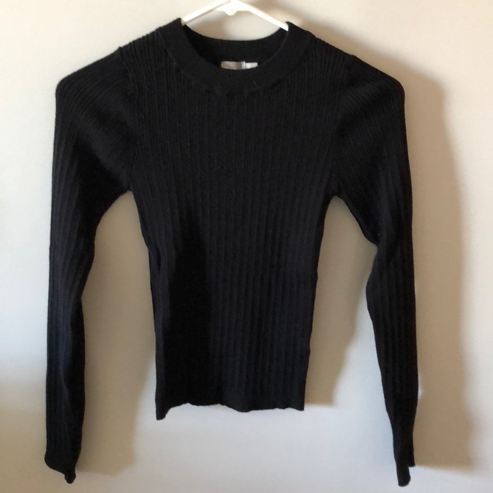 Black form fitting ASOS sweater
